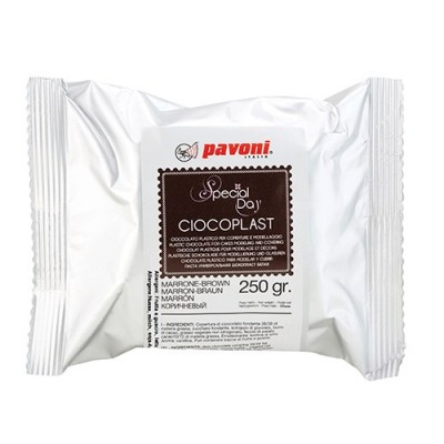 Pâte à modeler en  chocolat Marron de Pavoni 